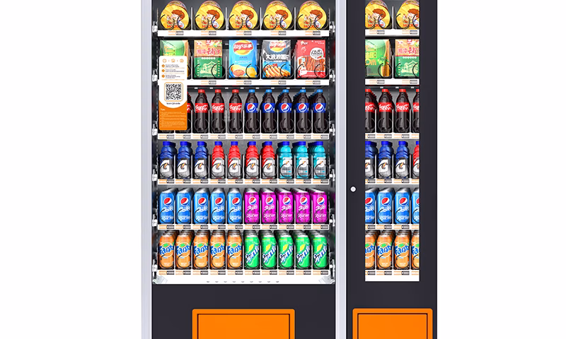 Snack- und Getränkeautomat für bargeldlose Zahlung
