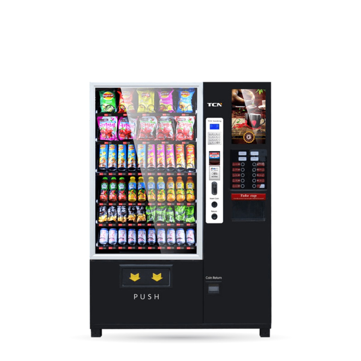 Kombiautomat TCN-60G-C4 für Snacks, Getränke und Kaffee