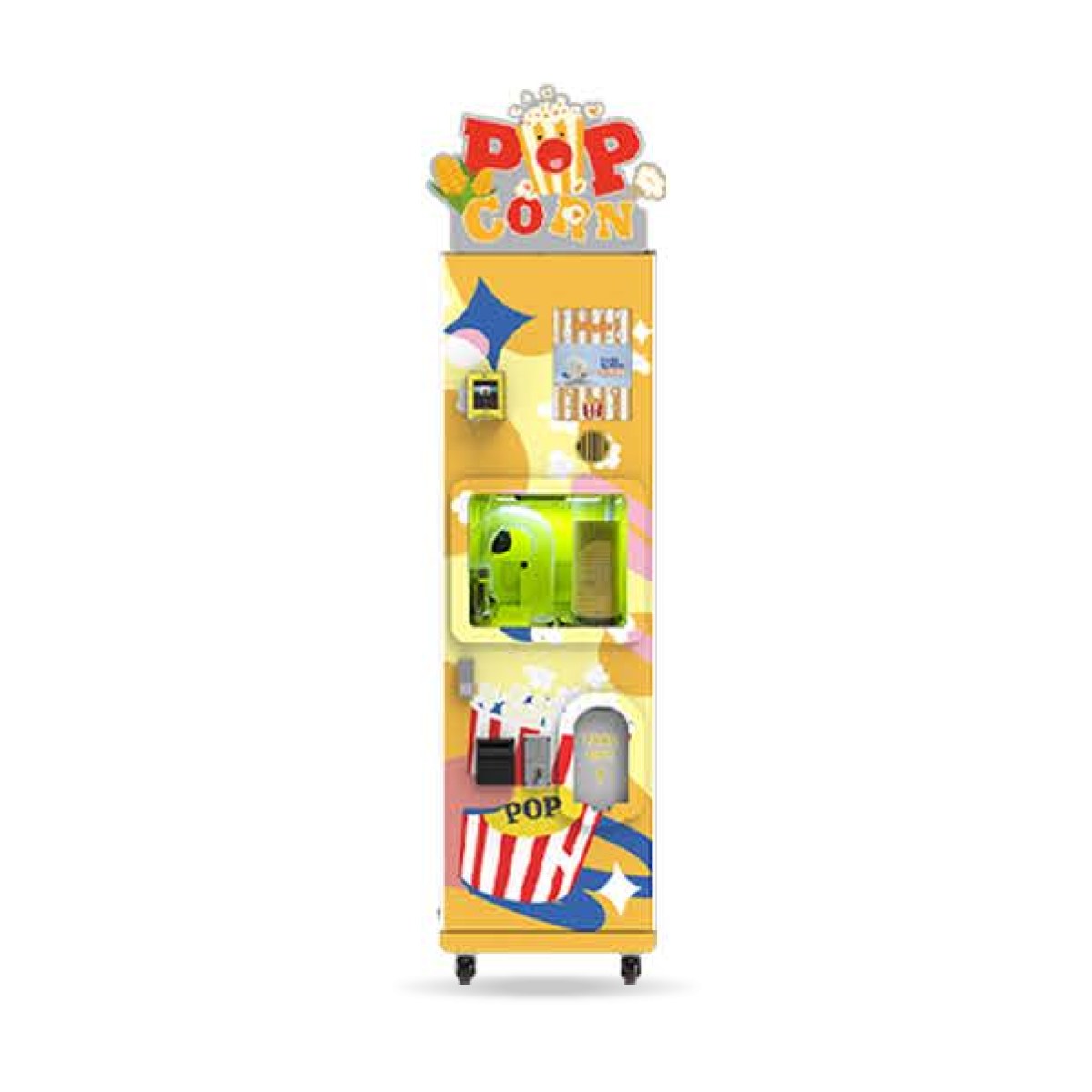 Popcornautomat P10, Frontansicht