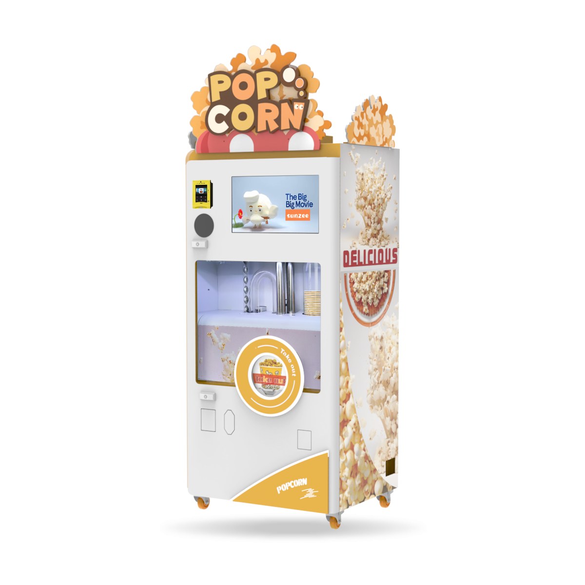 Popcornautomat P30, Frontansicht